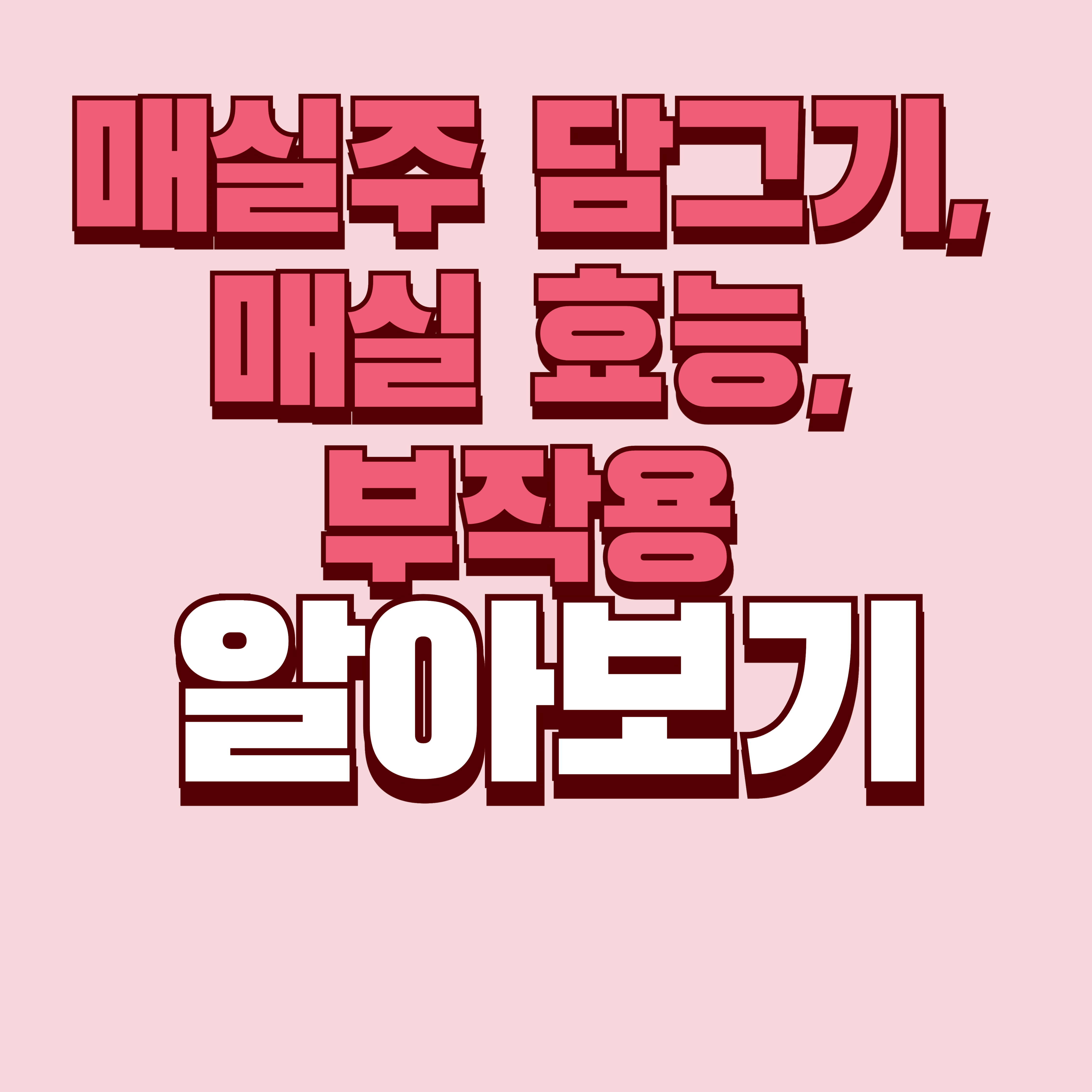 매실주 담그기, 매실 효능 및 부작용 알아보기