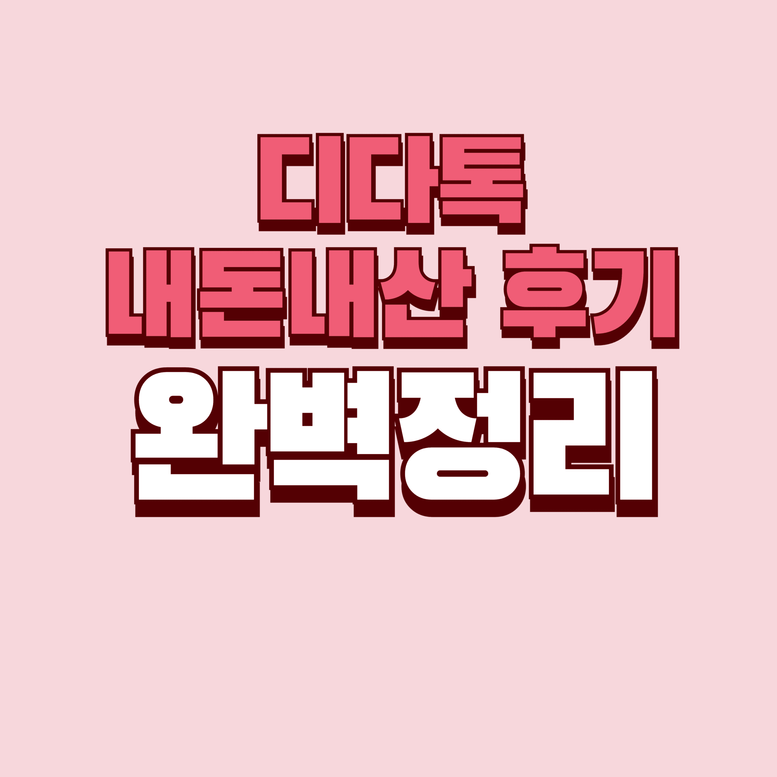 디다톡 내돈내산 후기 다이어트 효과 부작용 성분 가격 완벽정리