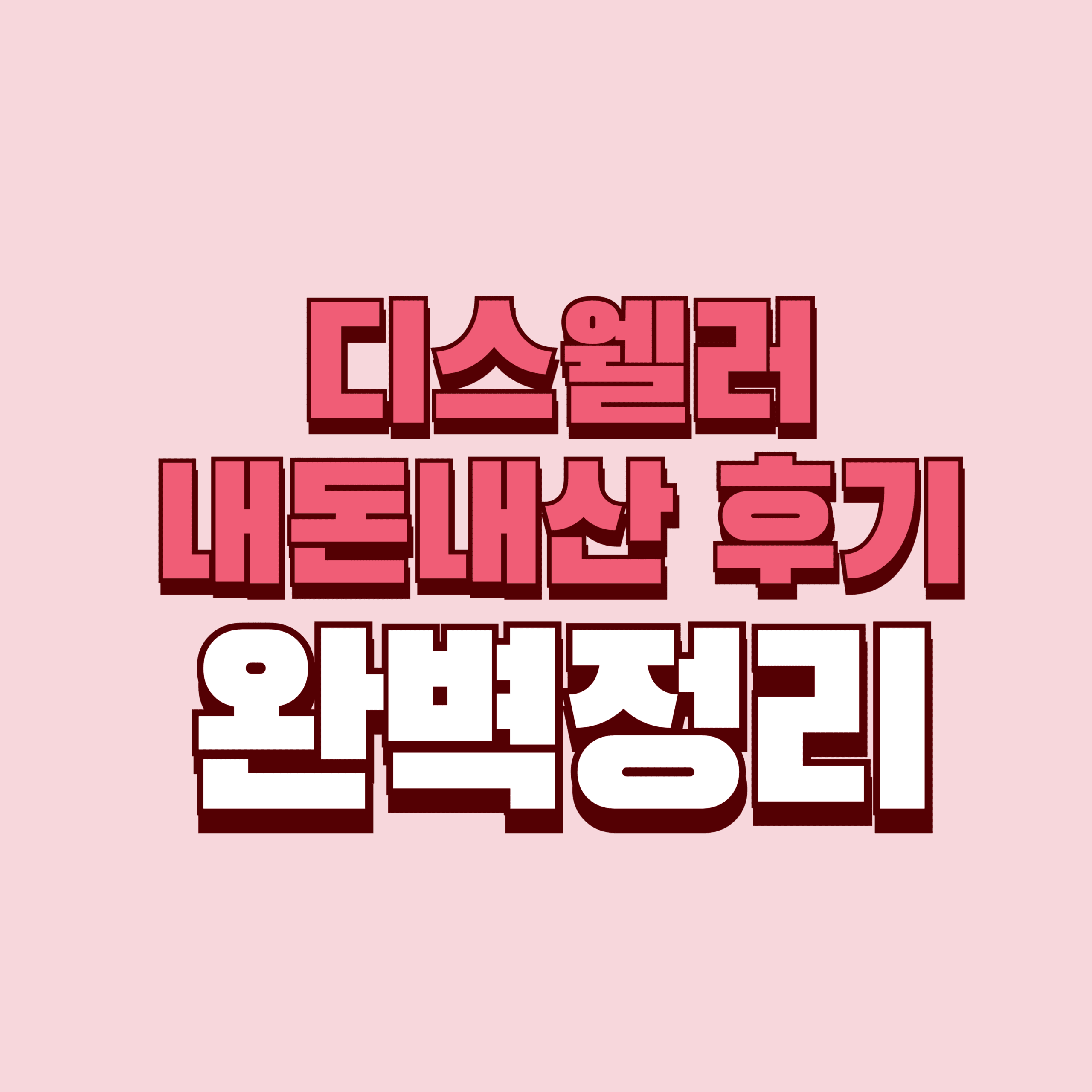 디스웰러 내돈내산 후기 공구 직구 붓기 부작용 임산부 완벽정리