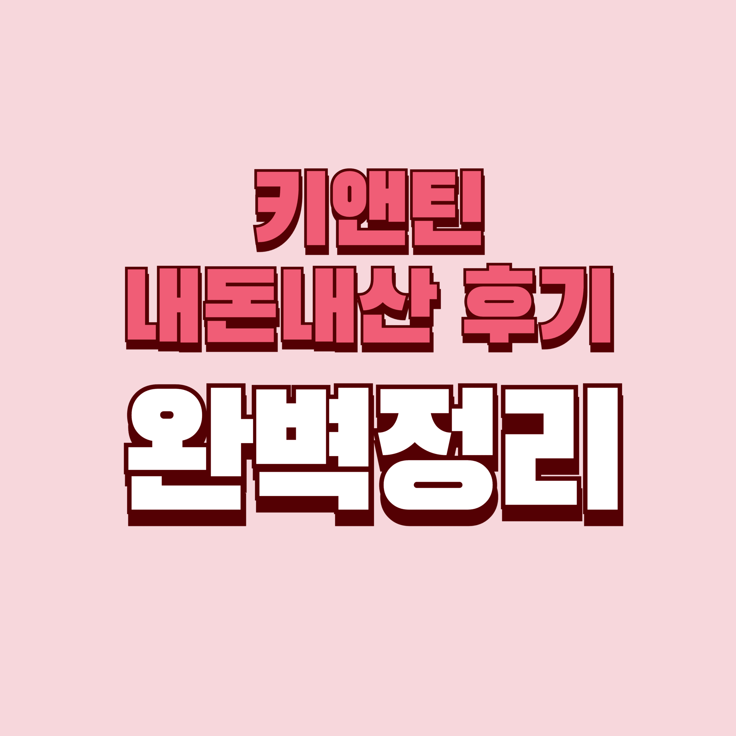 키앤틴 내돈내산 후기 효과 단점 성분 가격 완벽정리